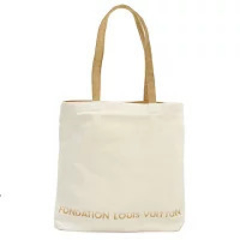 Louis Vuitton Tote Bag CANVAS ZIPPER White Handbag